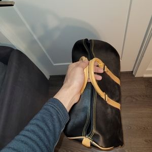 Duffel bag genuine leather